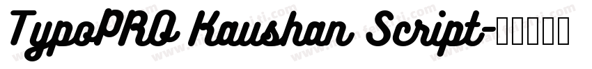 TypoPRO Kaushan Script字体转换